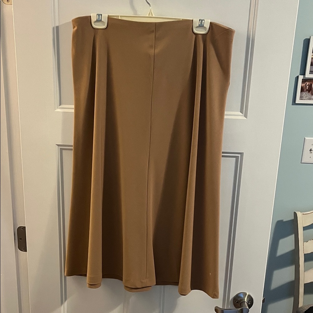 Ellen Tracy Tan Midi Skirt
